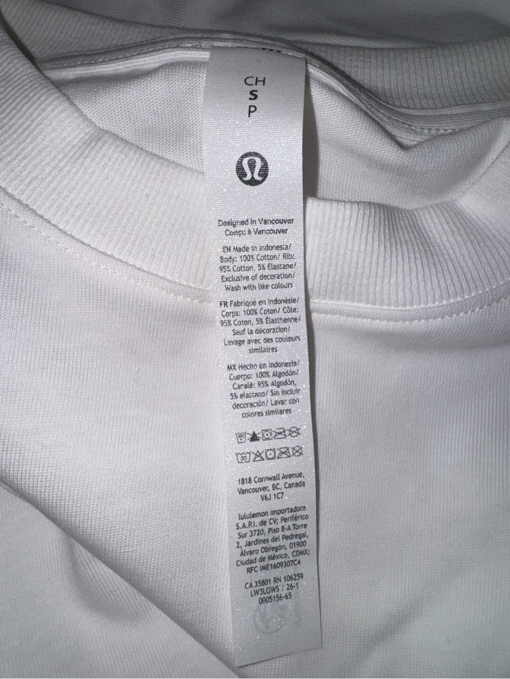 Lululemon Heavyweight Cotton Oversized T Shirt White Size S NWT - Picture 5 of 7